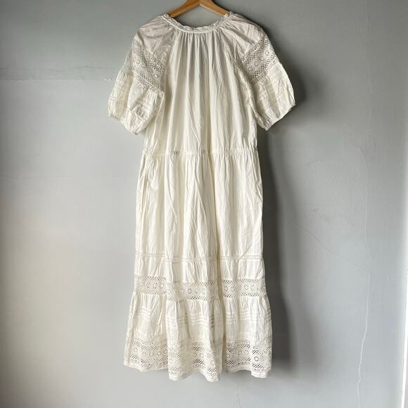 Velvet by Graham & Spencer Ivory Andy Cotton Dress Size Small - Picture 6 of 6